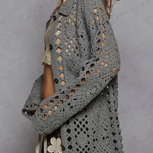 Crochet Cardigan - Picture 2 of 4